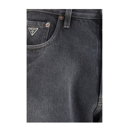 Vintage Effect Denim Jeans