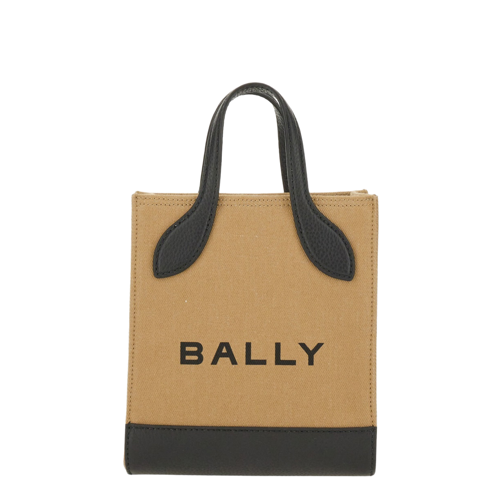 Bally レザーバッグ Bally - Bar Mini Tote Leather Tote - Sand – MAYFEYR