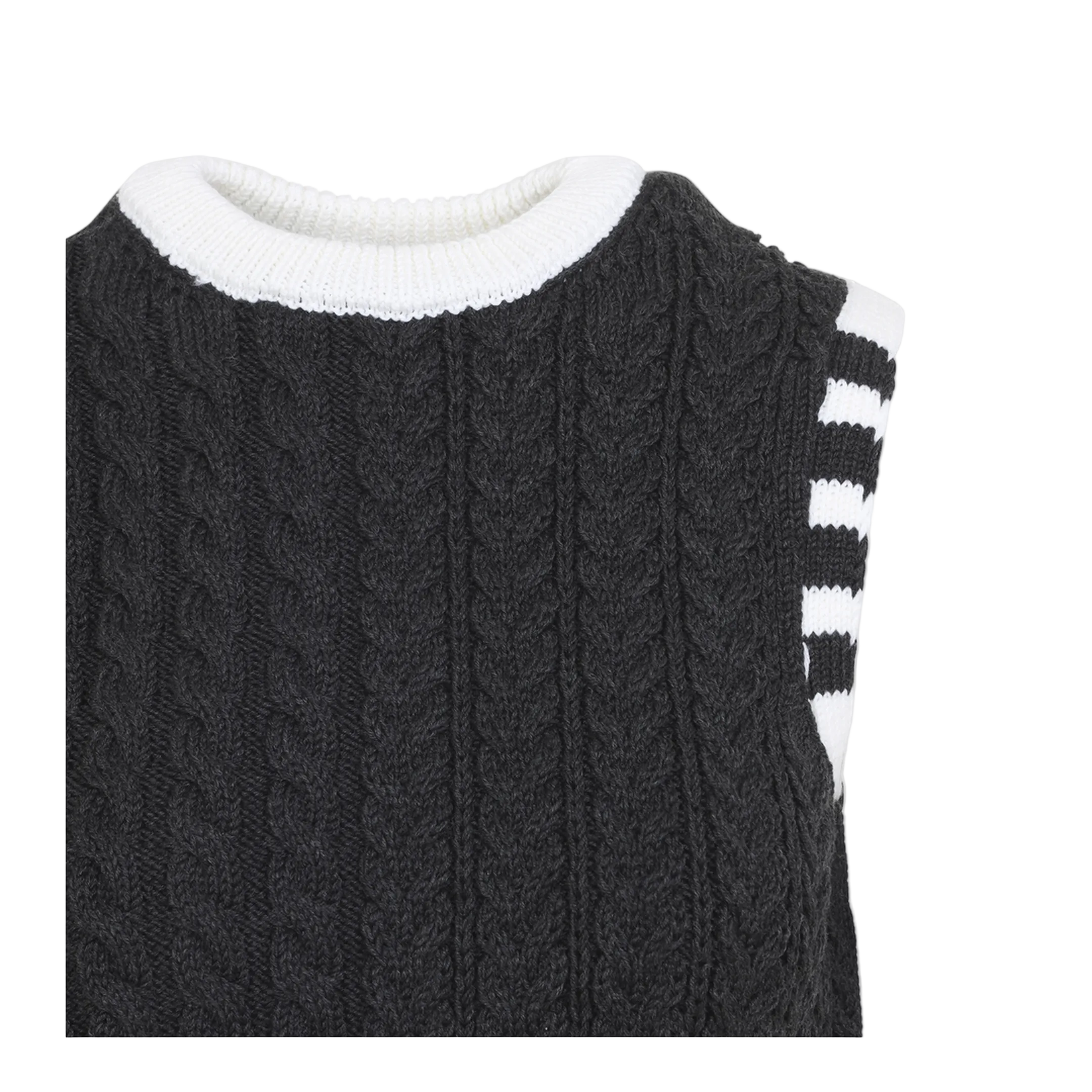 MAYFEYR - Thom Browne - Aran Cable Shell Top - FKV237AY1024025