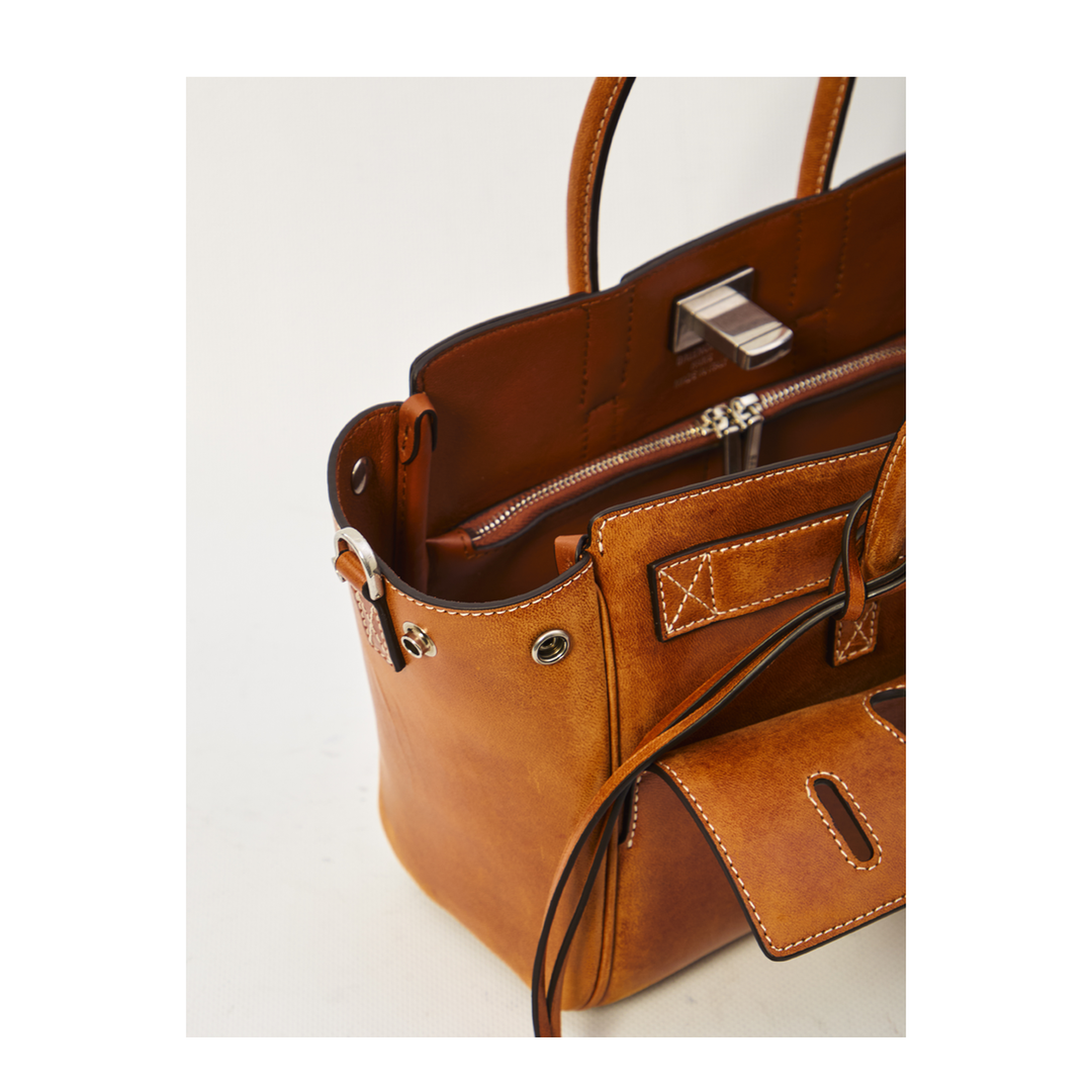 Bel Air Carry All Bag Mini in Tan Cowboy