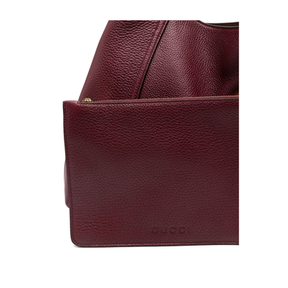 Softbit Maxi Leather Shoulder Bags - Red
