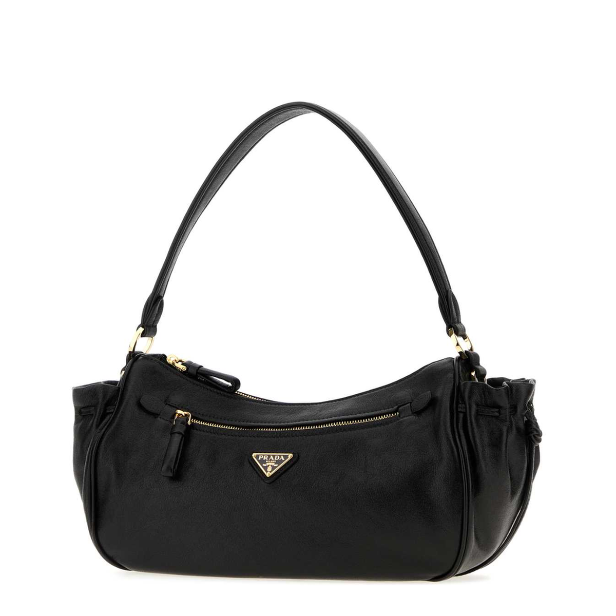 MAYFEYR - Prada - Black Leather Small Shoulder Bag - 1BC2962ZQXF0002