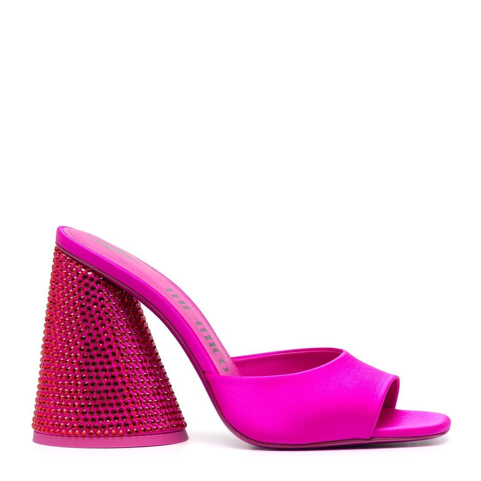Luz 105mm Crystal-Embellished Satin Mules