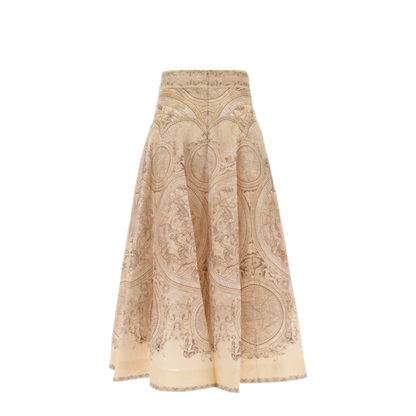 MAYFEYR - Zimmermann - Ascent Panelled Midi Skirt - 2411SF262CRCEL