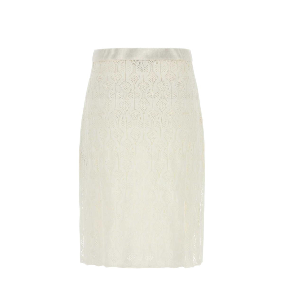 MAYFEYR - Bottega Veneta - White Lace Skirt - 835382V5ND09071