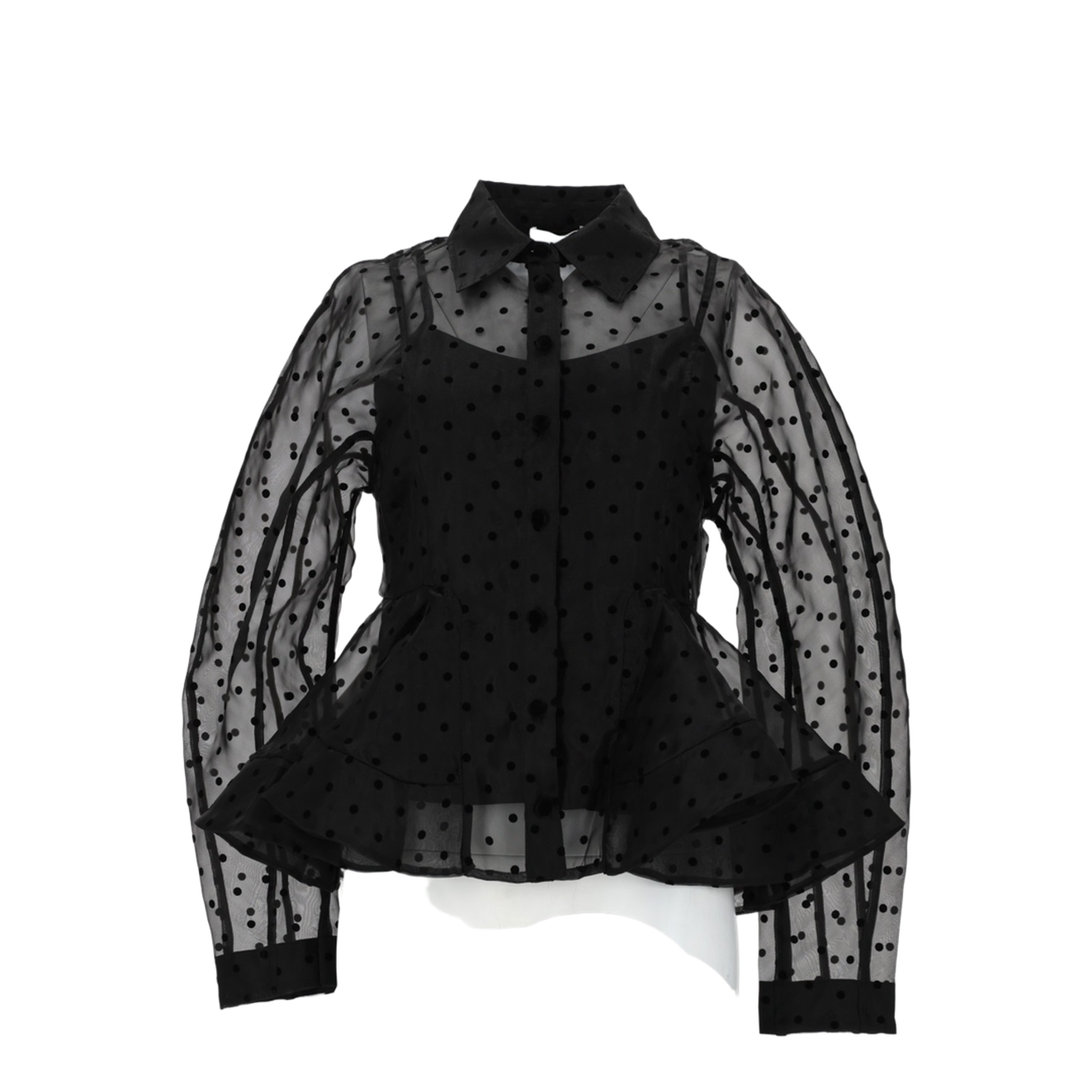 MAYFEYR - Ganni - Peplum Shirt In Organza - A1040083099