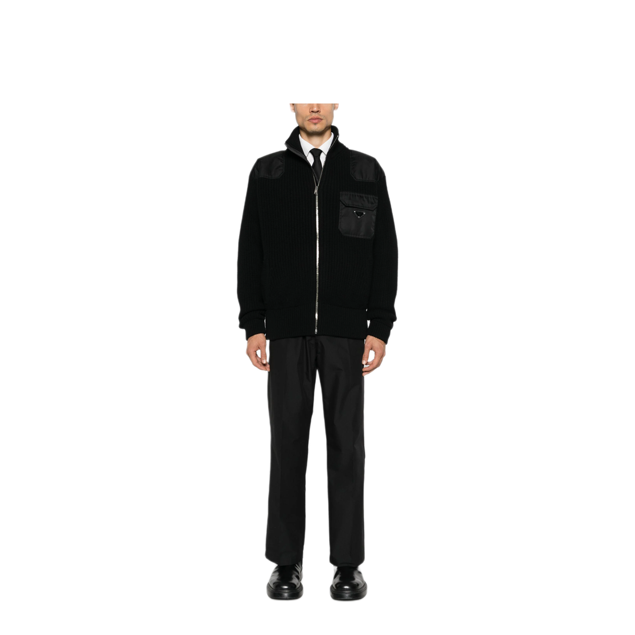 MAYFEYR - Prada - Re-Nylon-Panelling Cardigan - UMG335SOOO145NF0002