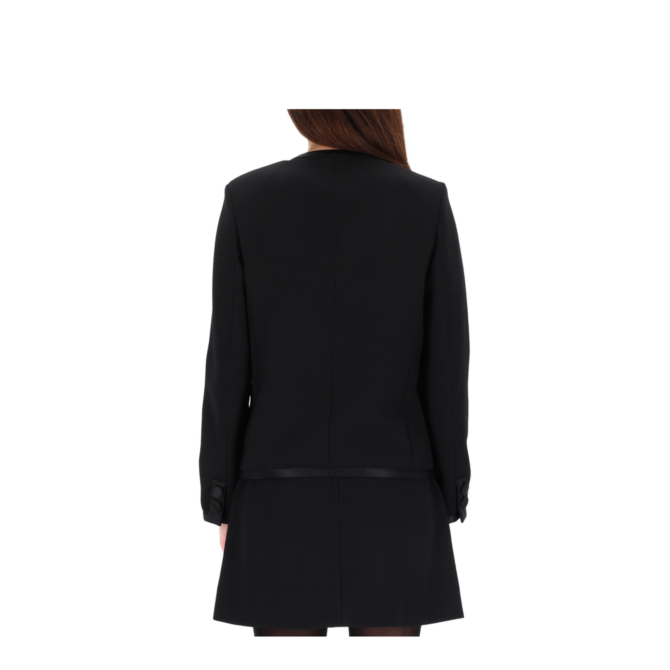 Double Crepe Single-Breasted Jacket