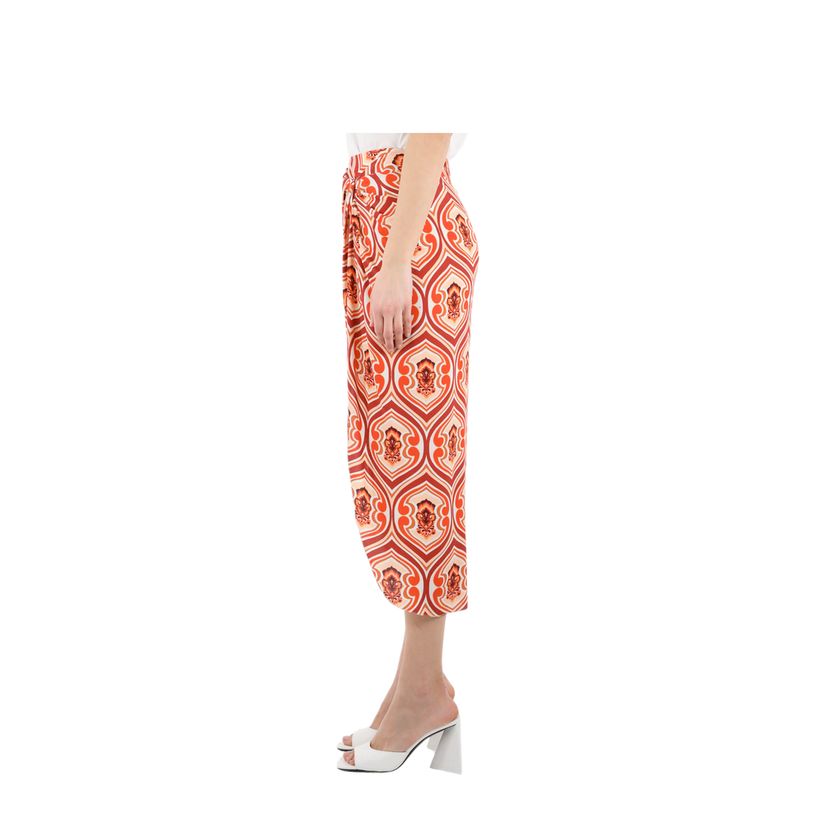 Sarong Skirt With Graphic Print
