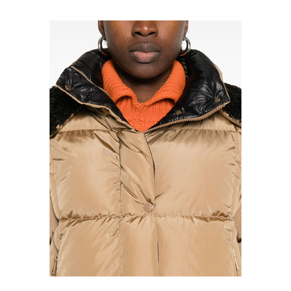 Castelnou Square-Quilted Hooded Short Down Jacket