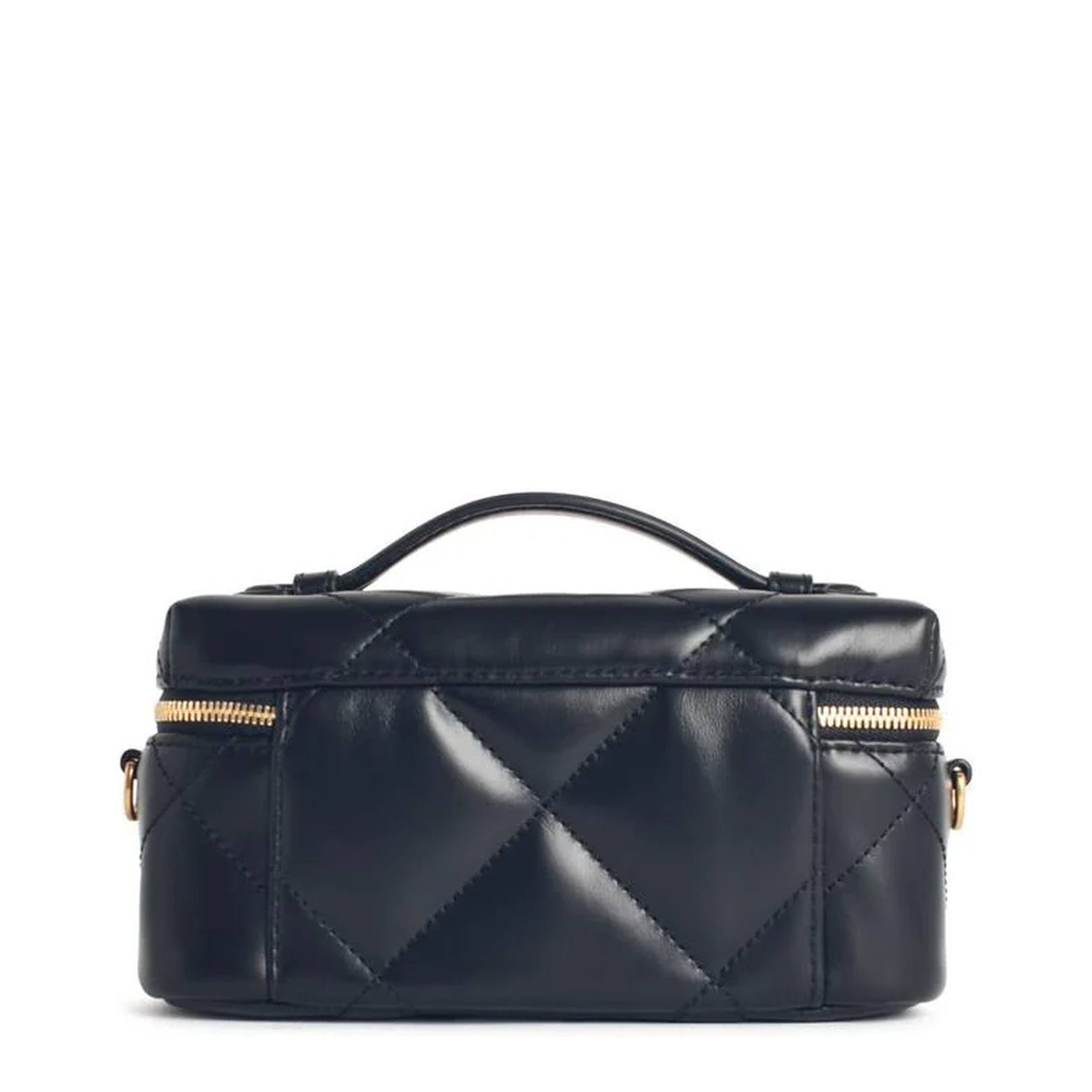 Black Leather Beauty Case