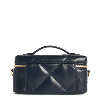 Black Leather Beauty Case