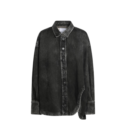 MAYFEYR - The Attico - Black Washed Denim Shirt - 260WCB0006CCC129WS414