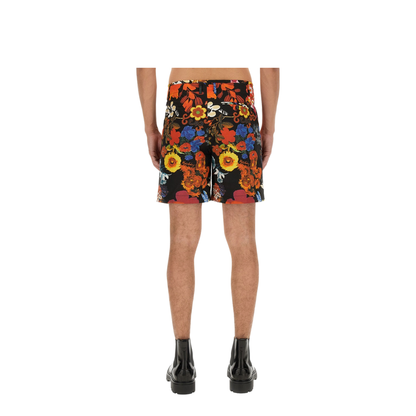 Bermuda with Floral Pattern