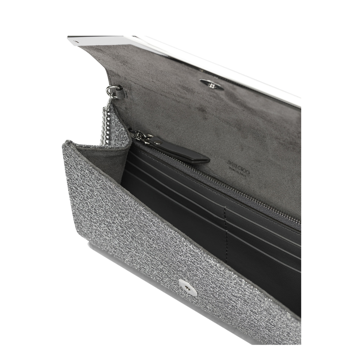 MAYFEYR - Jimmy Choo - Emmie Clutch - EMMIEUBDANTRACITESILVER