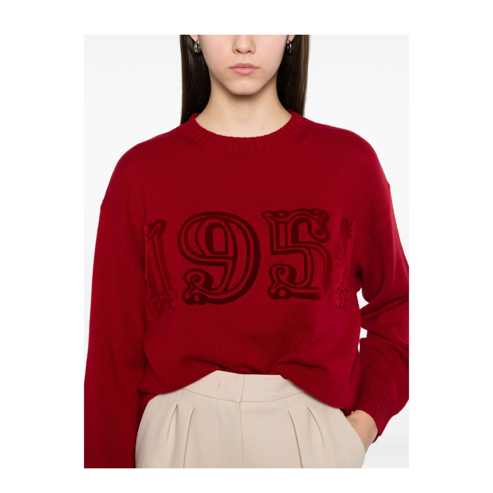 Wool And Cashmere Sweater With Logo