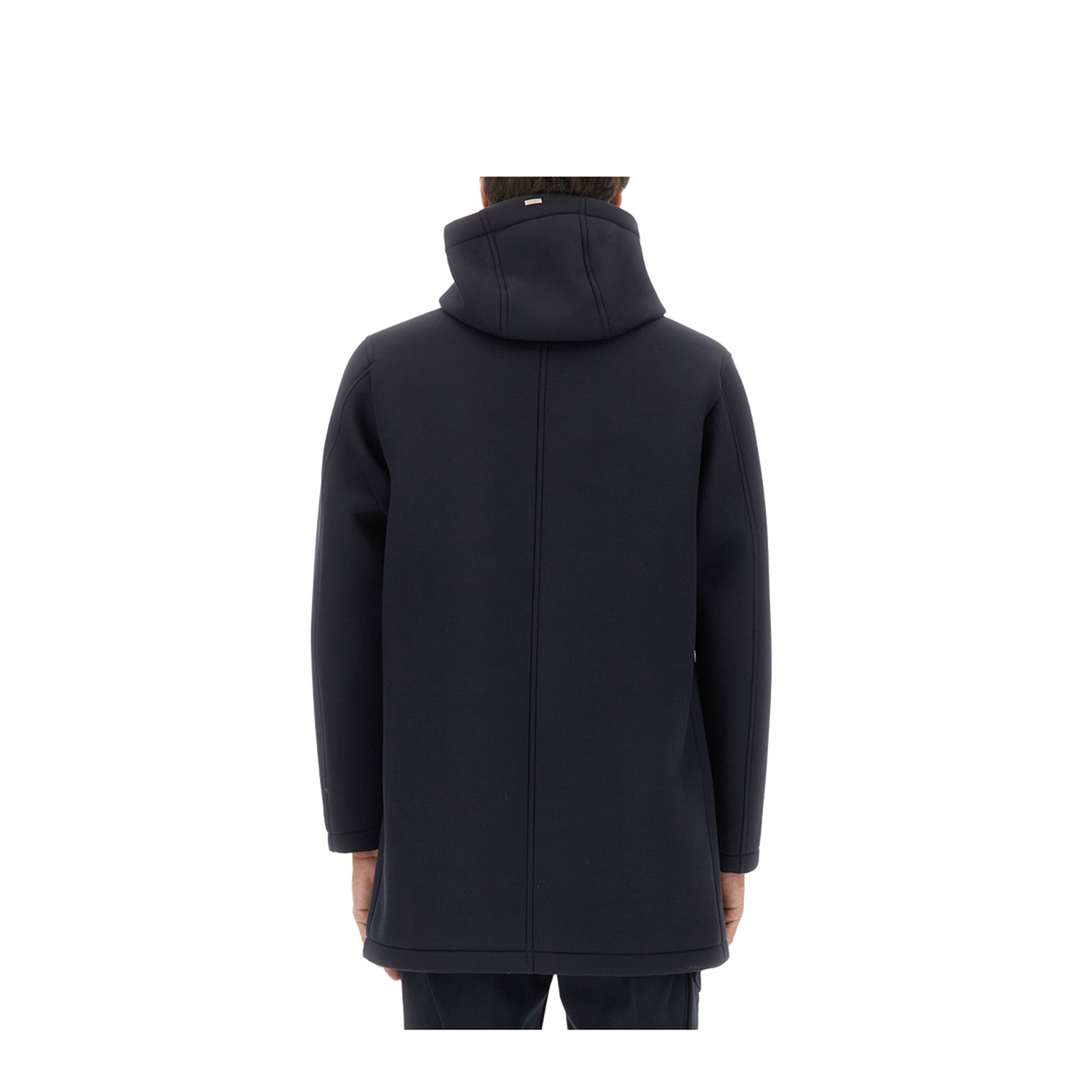 Long Parka in Three Layers Scuba