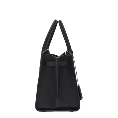 Grained Leather Handbag
