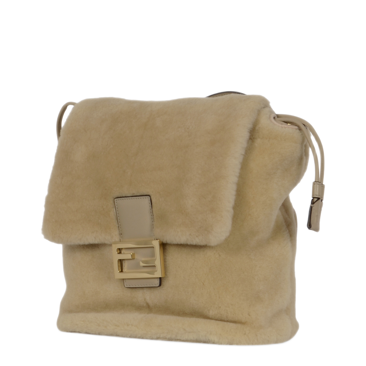 Shearling Backpack - Beige