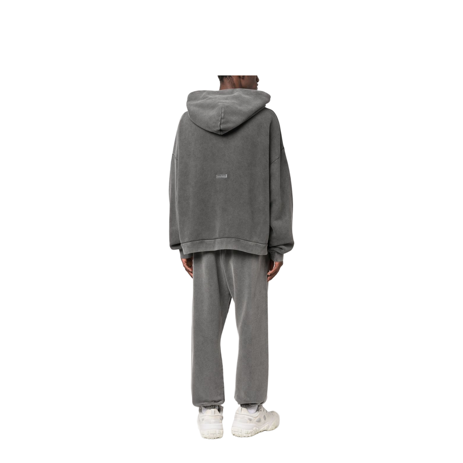 Hooded Sweater Logo Patch - Faded Black