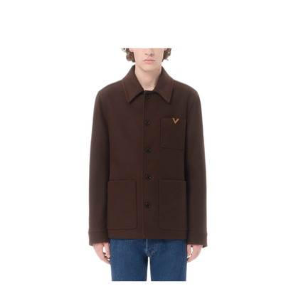 MAYFEYR - Valentino - Wool Jacket With Vgold - VCJH44BKA3DC