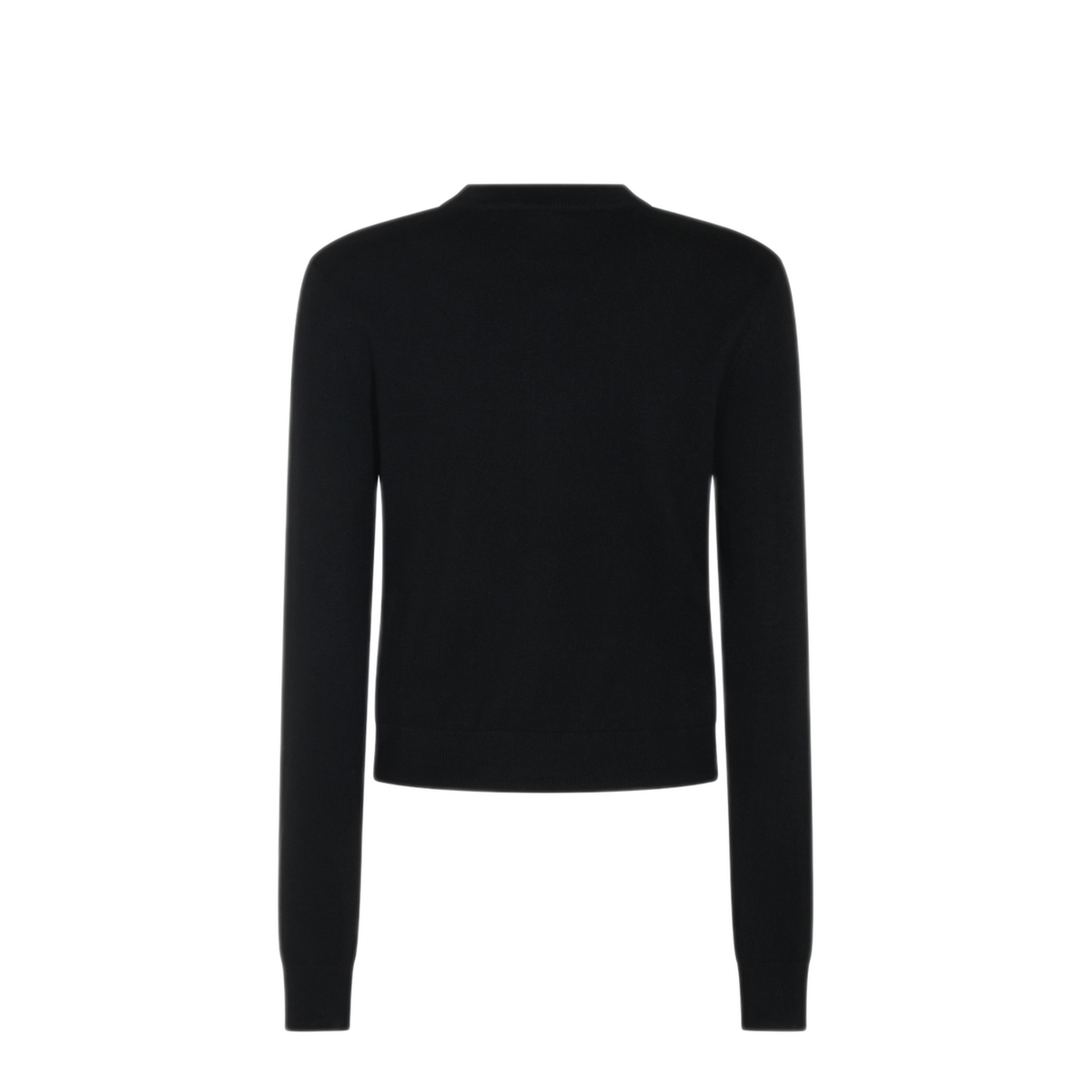 Black Cashmere Cropped Sweater