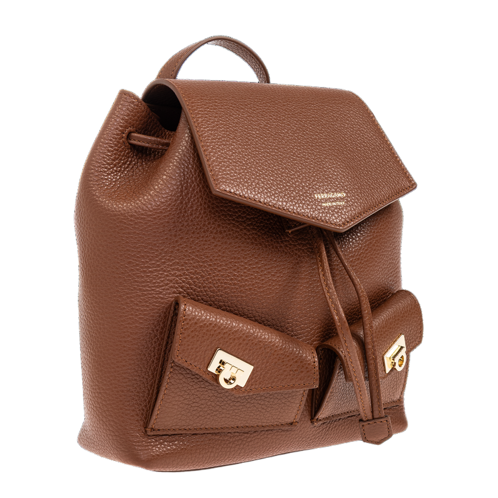 Leather backpack