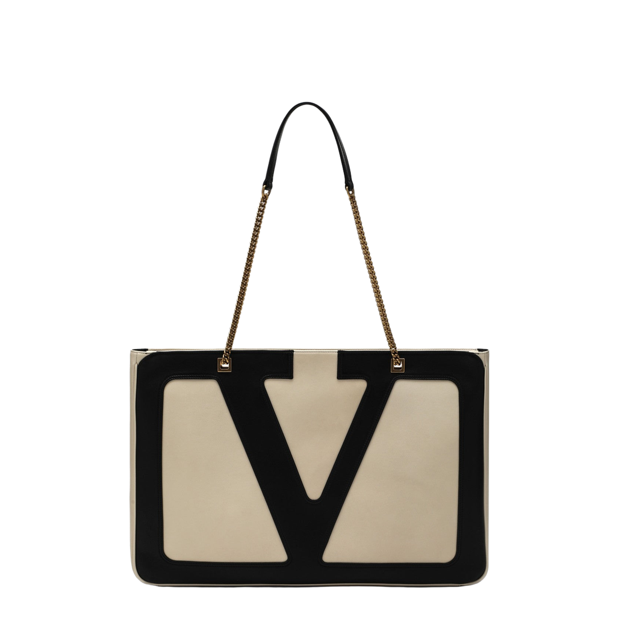Large Viva Superstar Bag in Butter White/Black