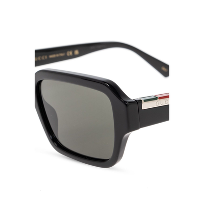 Rectangular Frame Sunglasses in Black