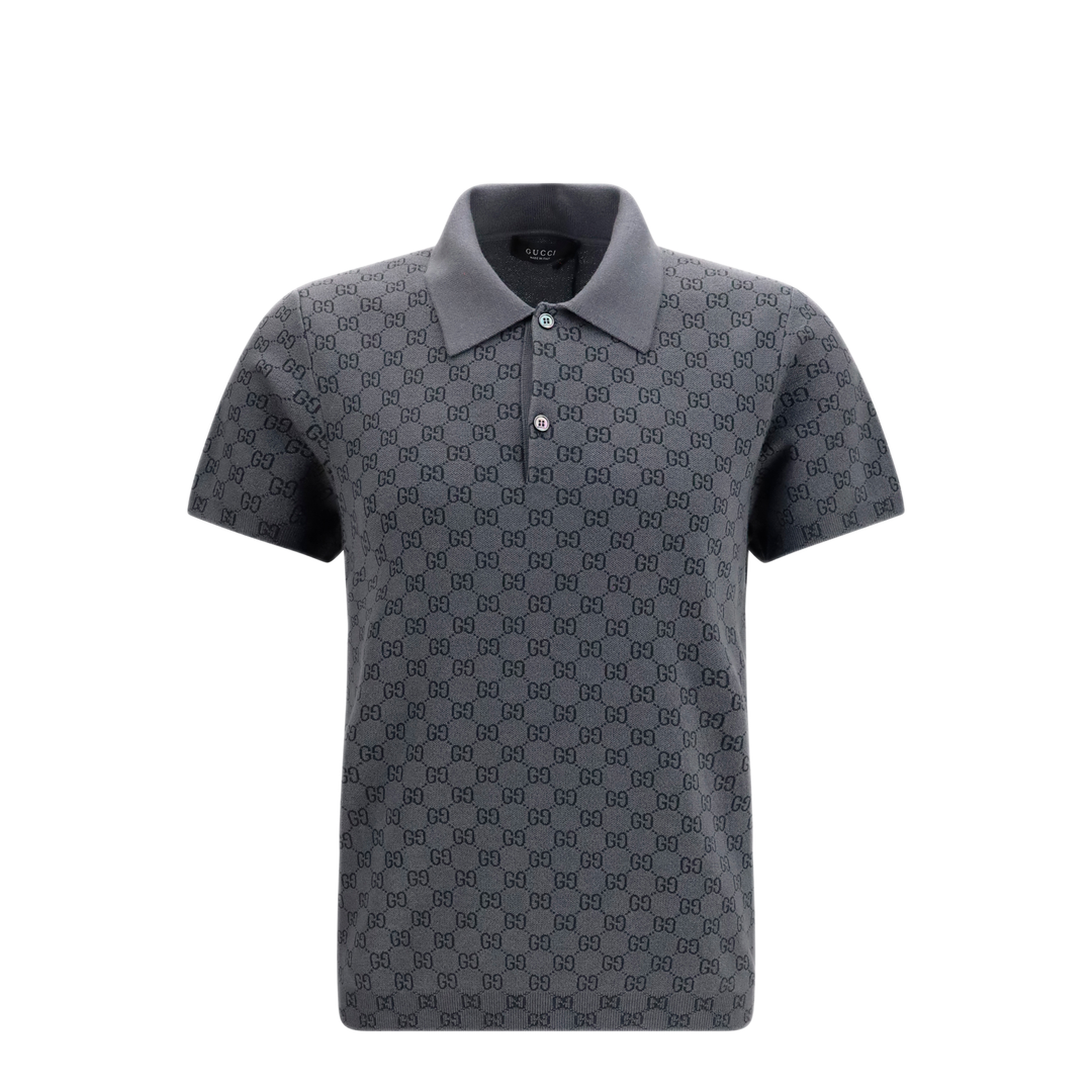 MAYFEYR - Gucci - Gg Jacquard Wool And Silk Polo Shirt - 875483XKFMB1044