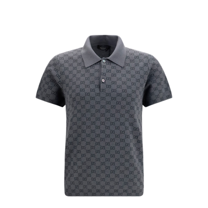 MAYFEYR - Gucci - Gg Jacquard Wool And Silk Polo Shirt - 875483XKFMB1044