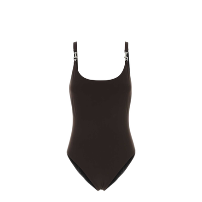 MAYFEYR - Tory Burch - Dark Brown Stretch Nylon Swimsuit - 175262202
