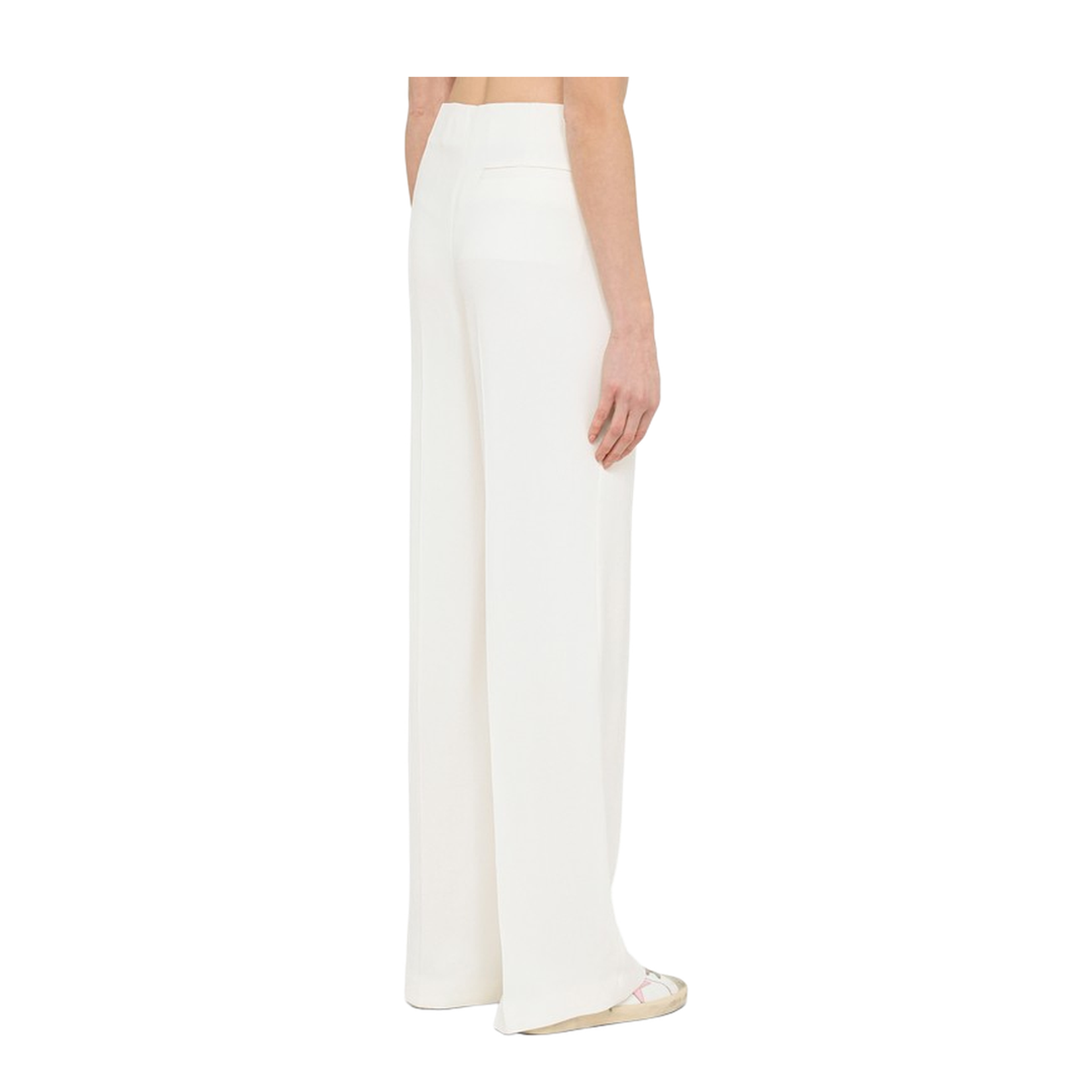 Cream-Coloured Wide Trousers