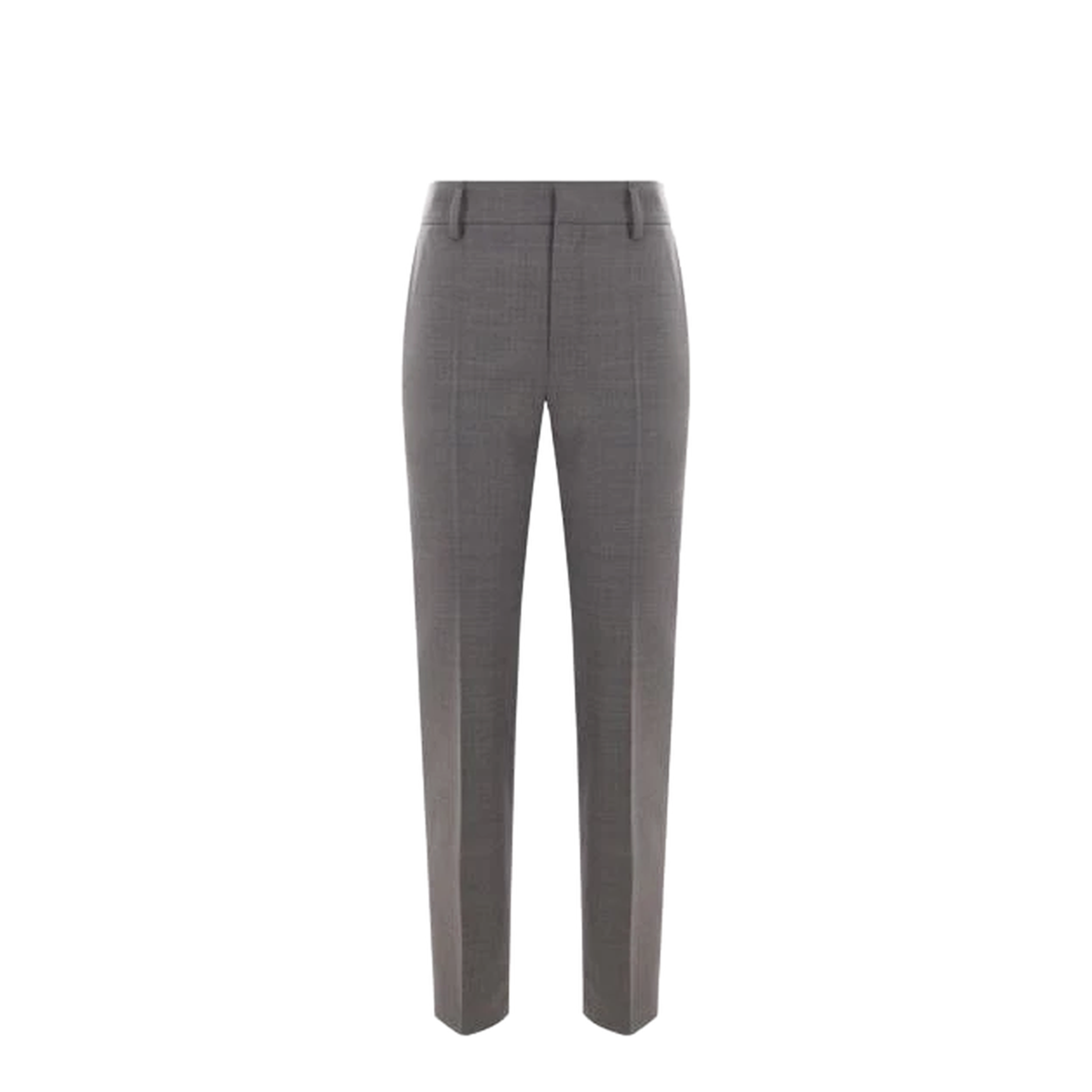 Grey Stretch Wool Blend Pants