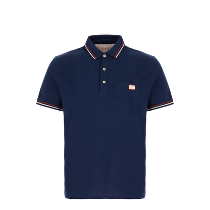 Midnight Blue Cotton Polo Shirt