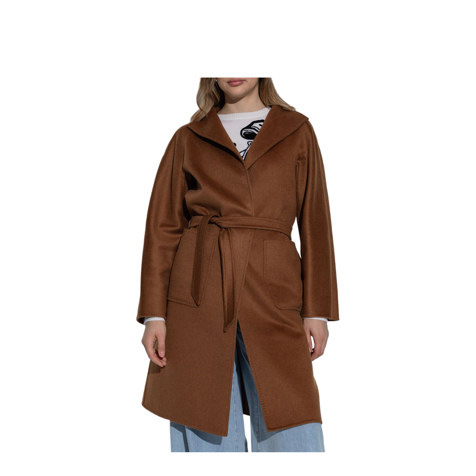 Cashmere Coat in Brown