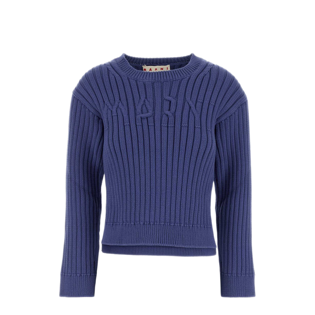 MAYFEYR - Marni - Cerulean Cotton Blend Sweater - GCMD0572A0UFC95000B53