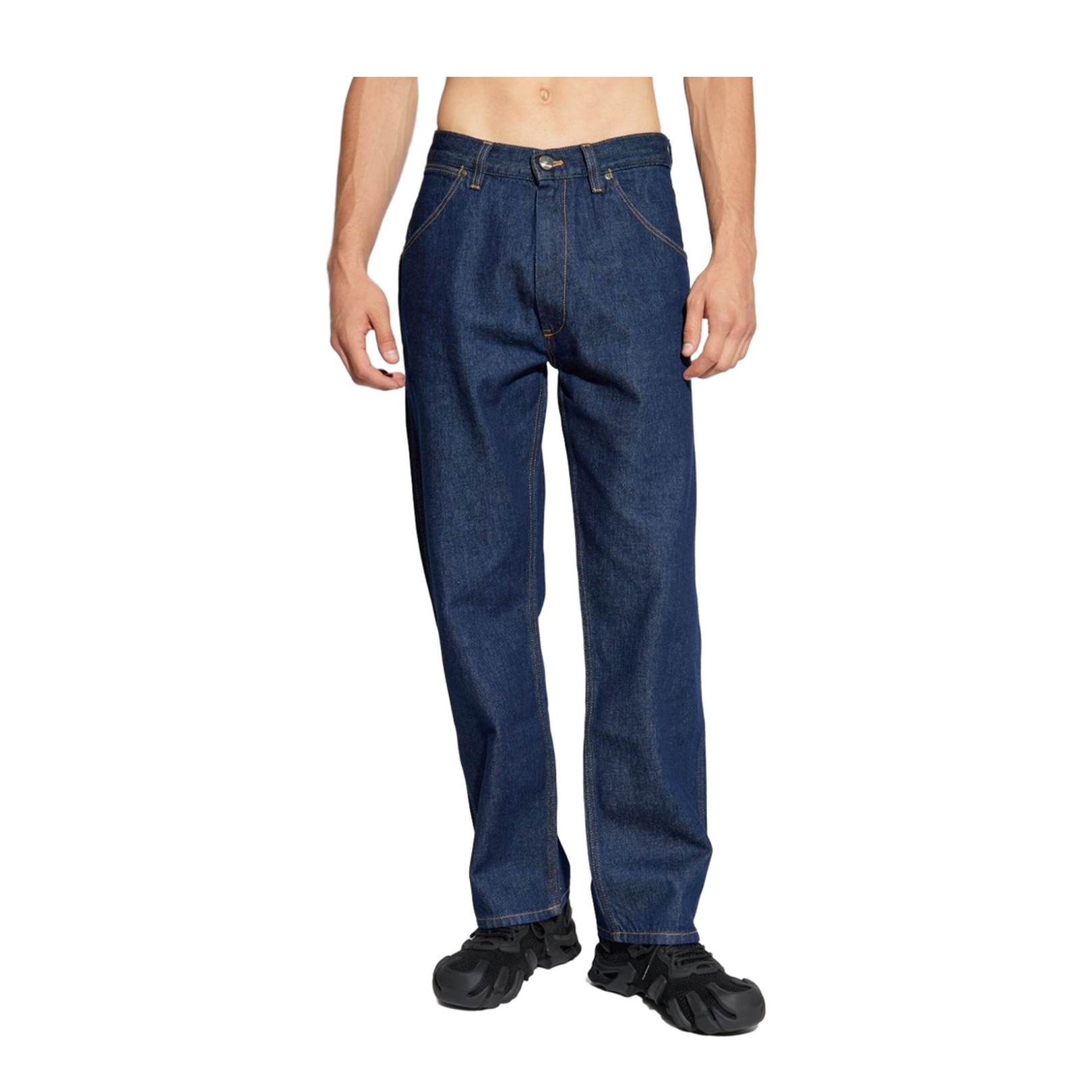 Blue Organic Cotton Denim Jeans