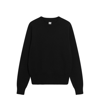 MAYFEYR - Toteme - Black Cotton Crew Neck Jumper - 262-WRT0613YA0276001