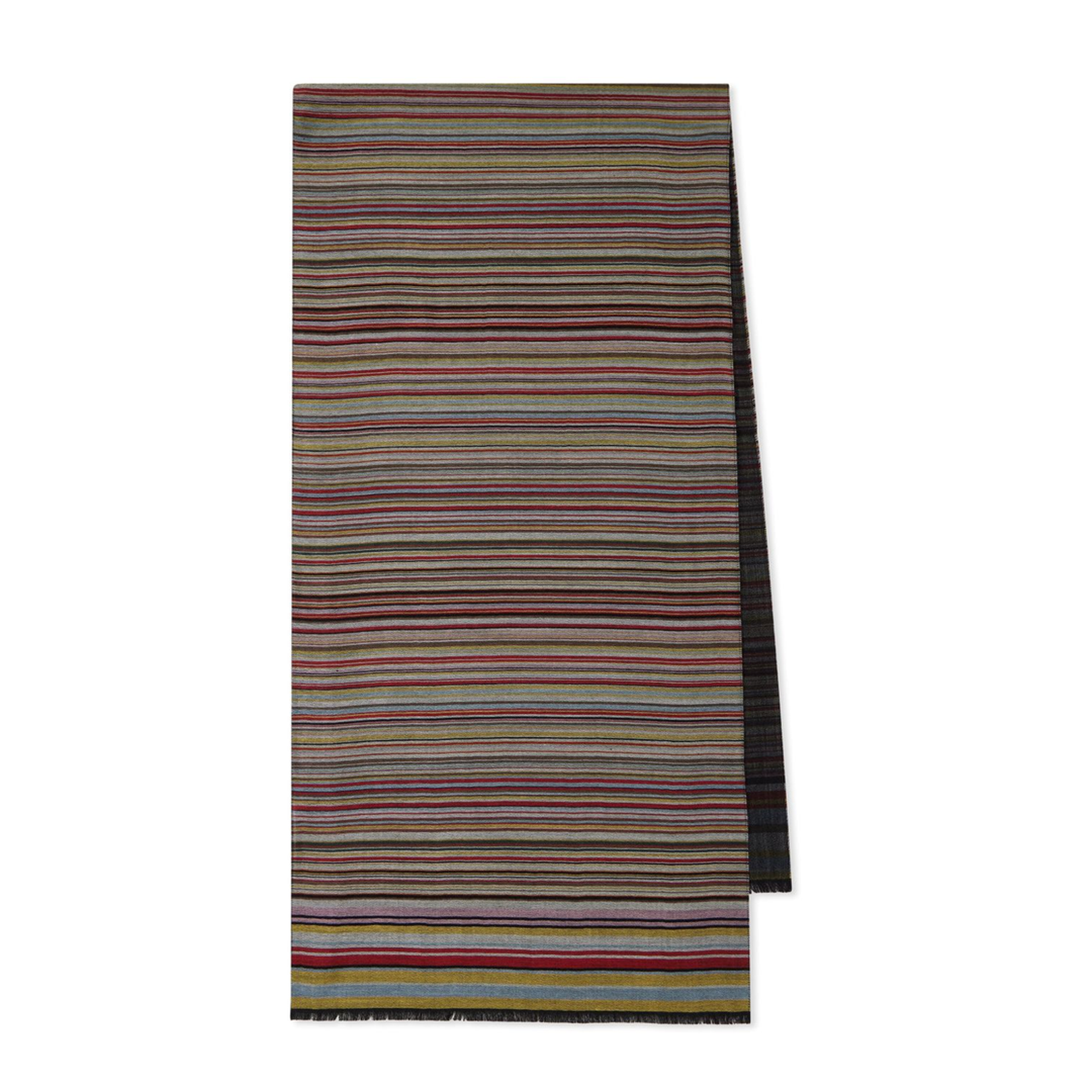 Dark Red Frayed Edge Wraparound Scarf