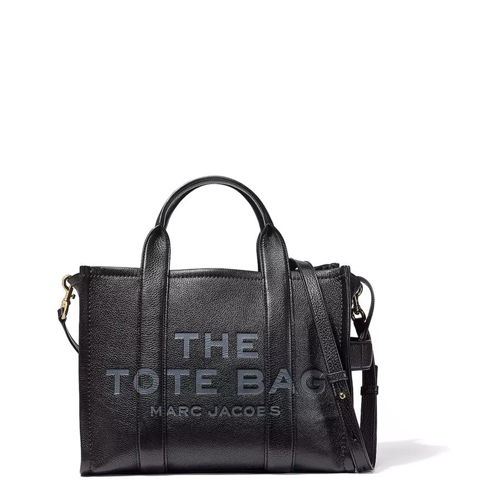 Medium Tote in Black Leather