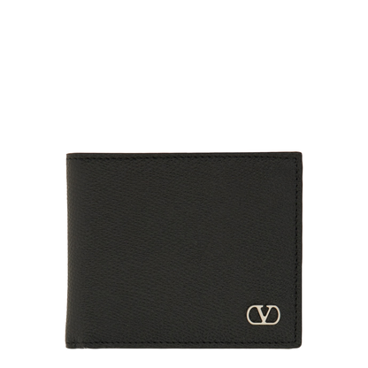 VLogo Signature Grainy Calfskin Wallet