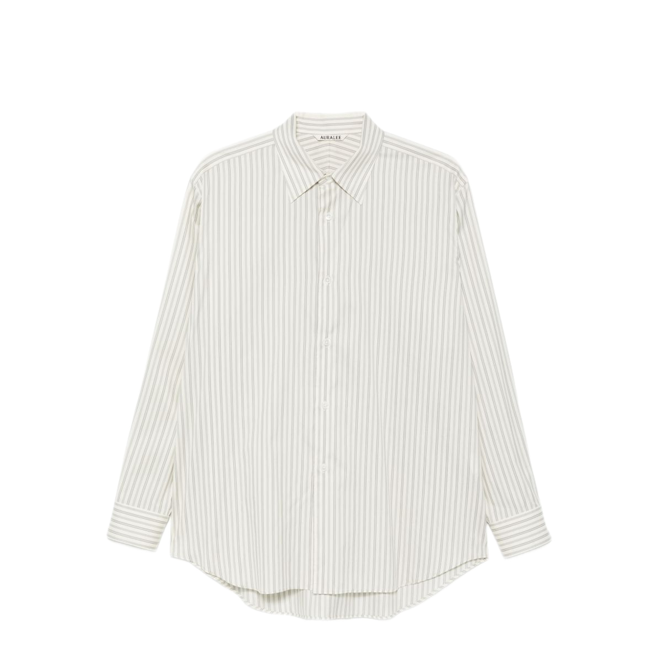 MAYFEYR - Auralee - Beige Vertical Stripe Shirt - A26AS01CSLIGHTGRAYSTRIPE