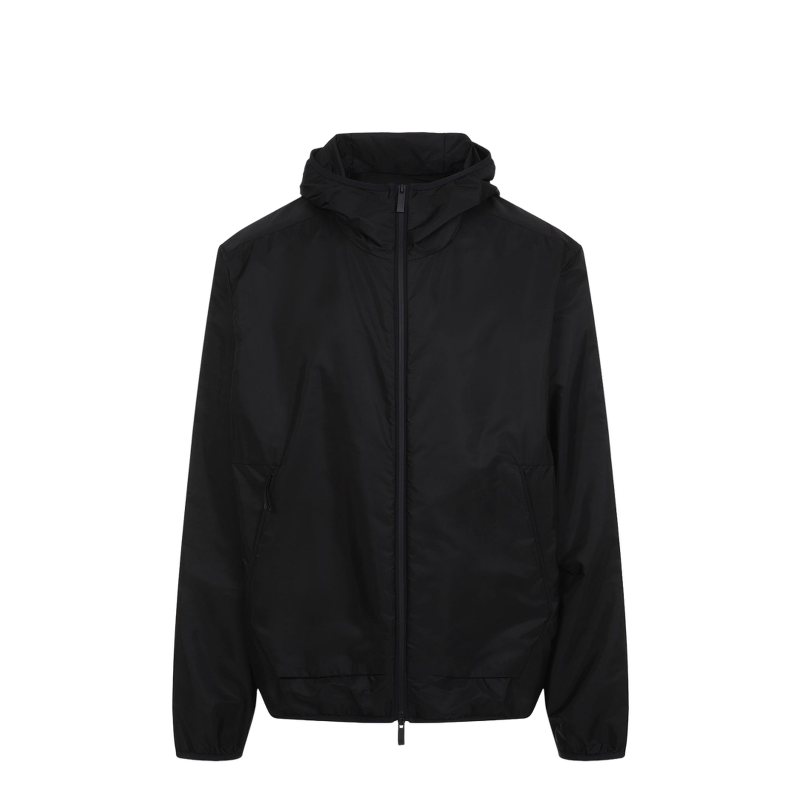 Black Granier Hooded Windbreaker