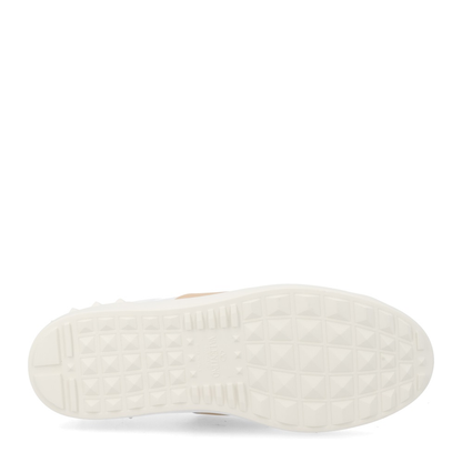 Open Sneaker in Smooth Leather - White