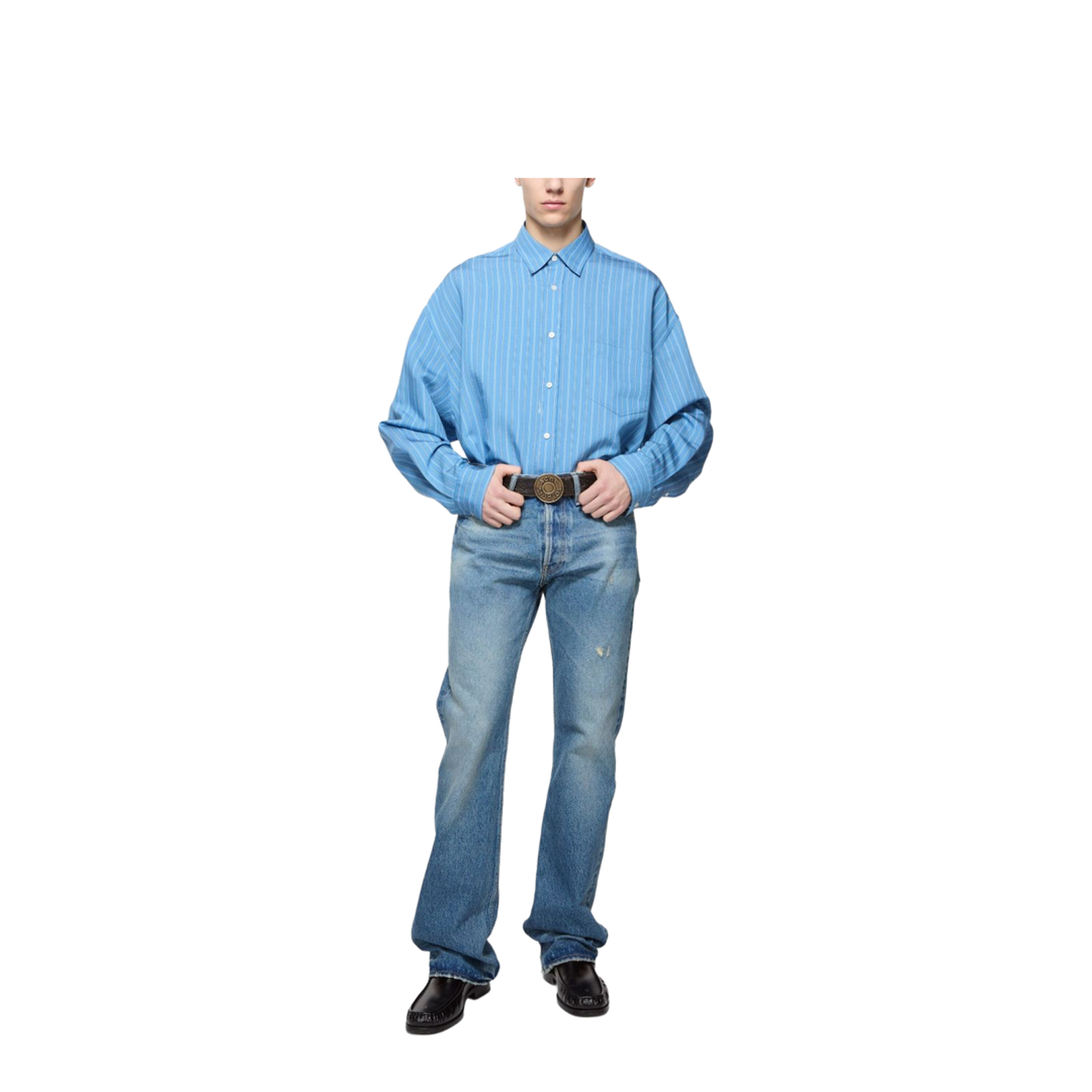 Button-up Shirt - Blue Multi