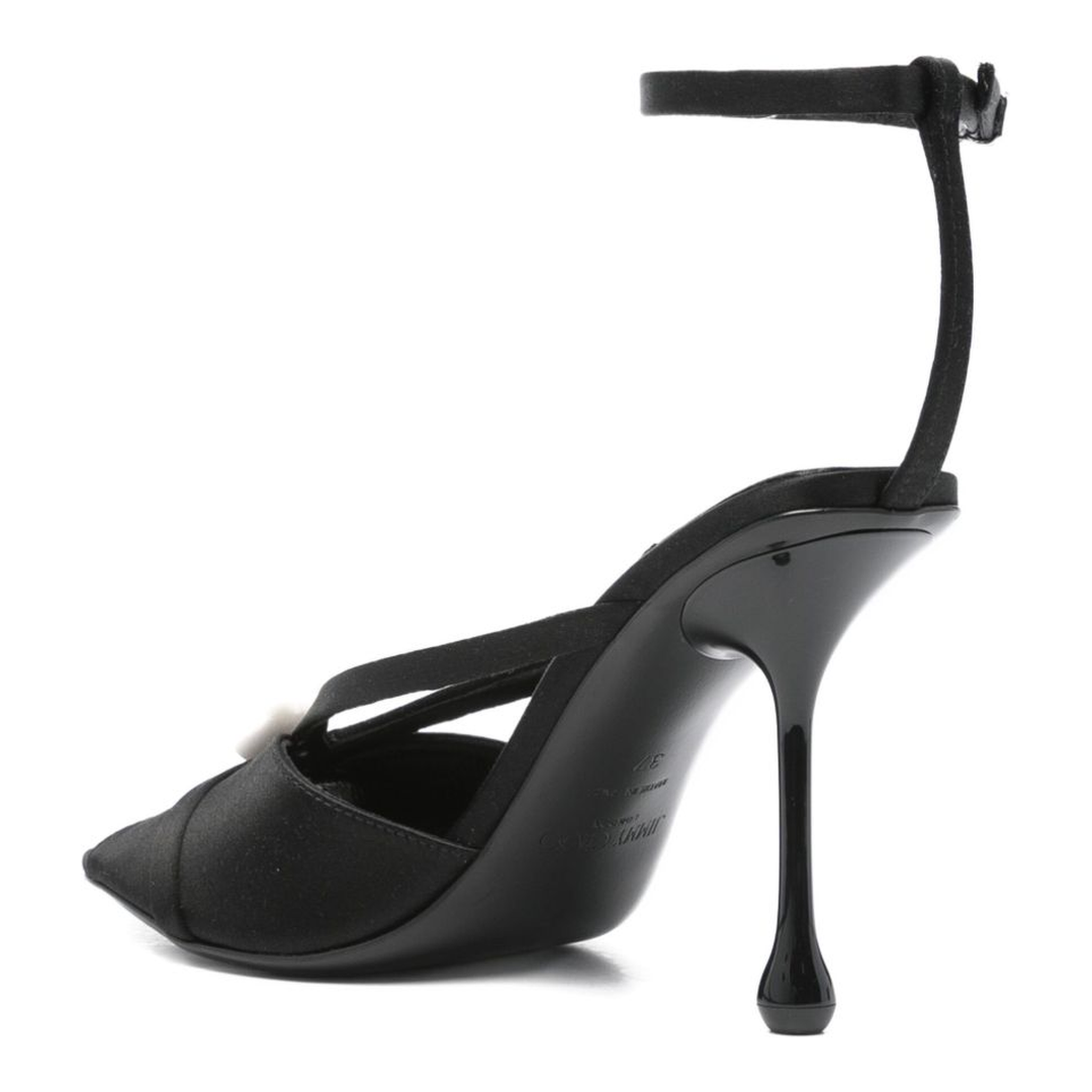 MAYFEYR - Jimmy Choo - Siva 95 Sandals Black - SIVA95AODBLACKWHITE