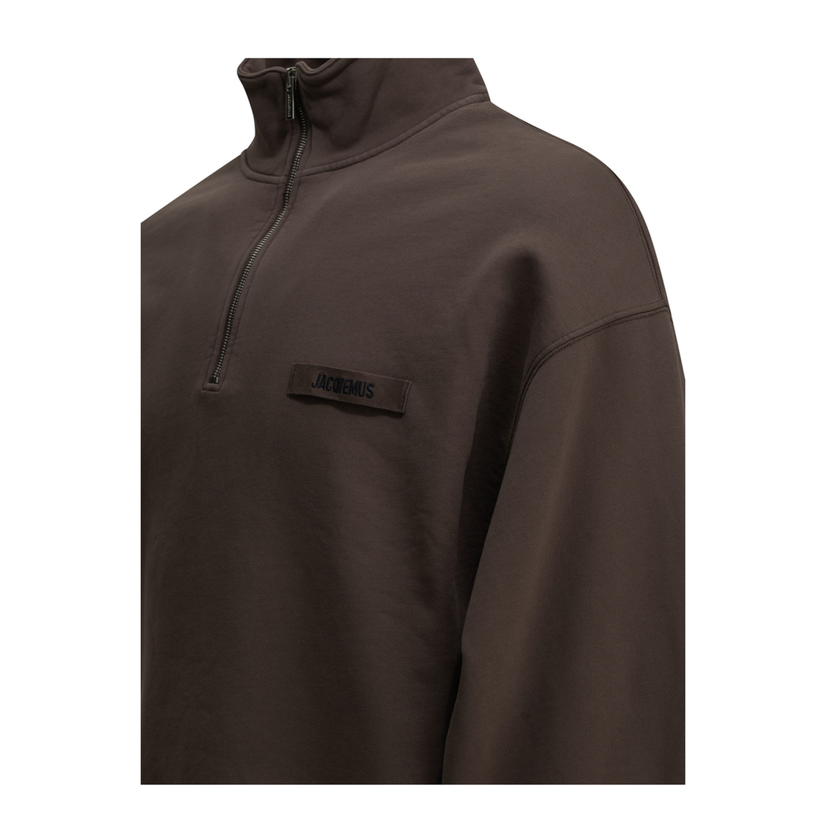MAYFEYR - Jacquemus - Le Camionneur Gros Grain Half Zip Sweatshirt - SSM00313AJ00174BROWN
