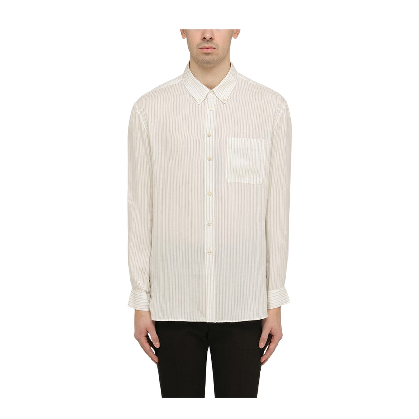 Cassandre Striped Silk Shirt