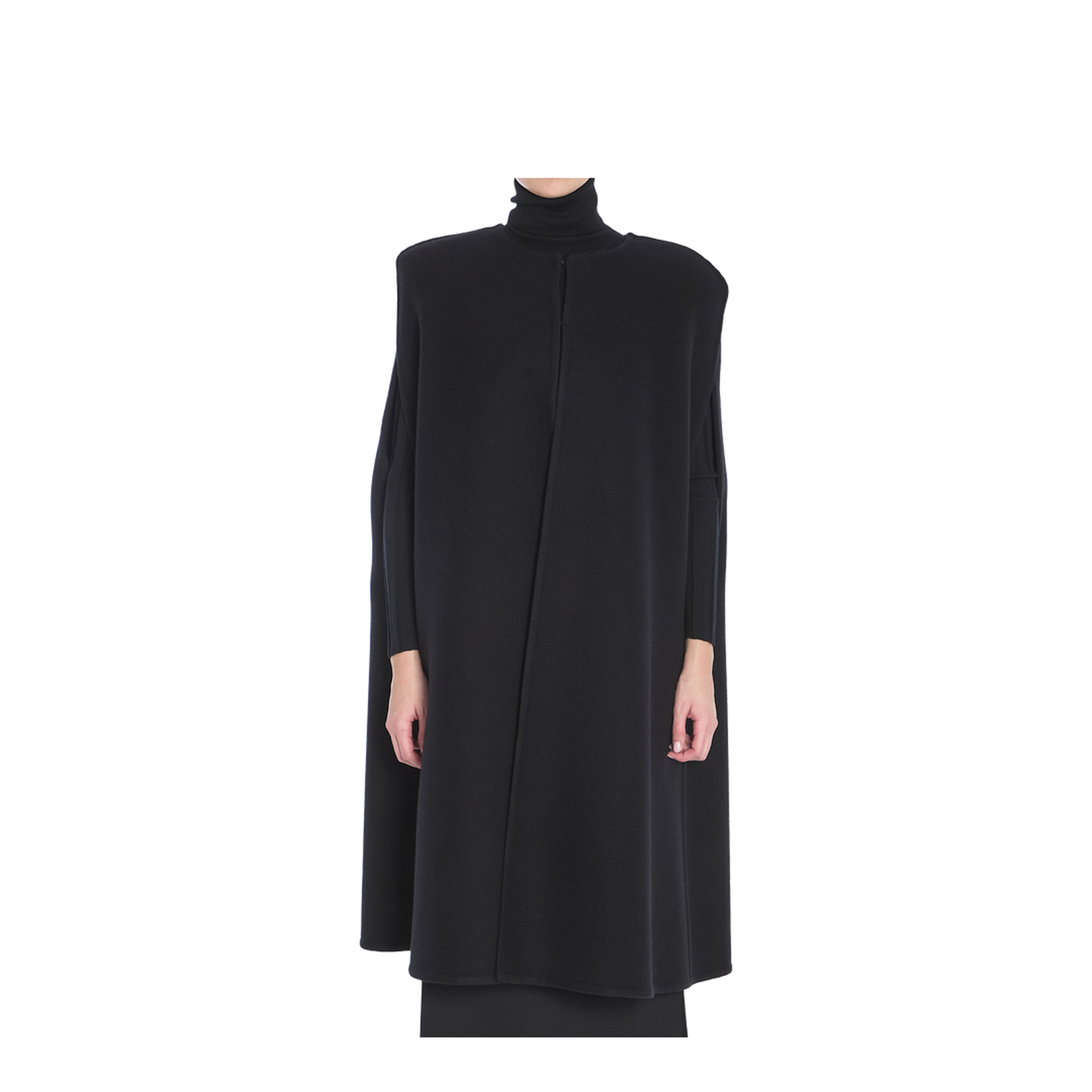 Fluffy Cashmere Blend Cape